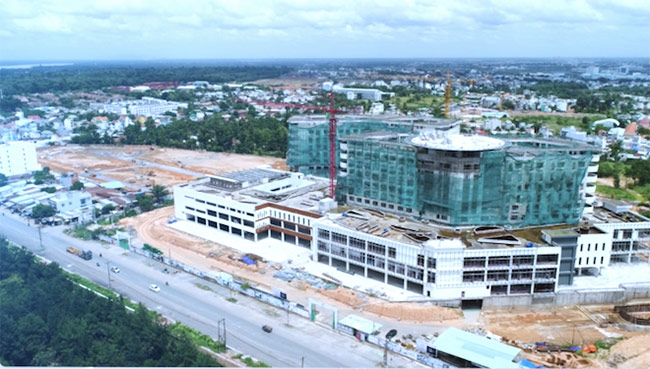 Bệnh viện Ung bướu TP. HCM cơ sở 2 có quy mô 1.000 giường bệnh và dự kiến sẽ đi vào hoạt động trong năm 2019